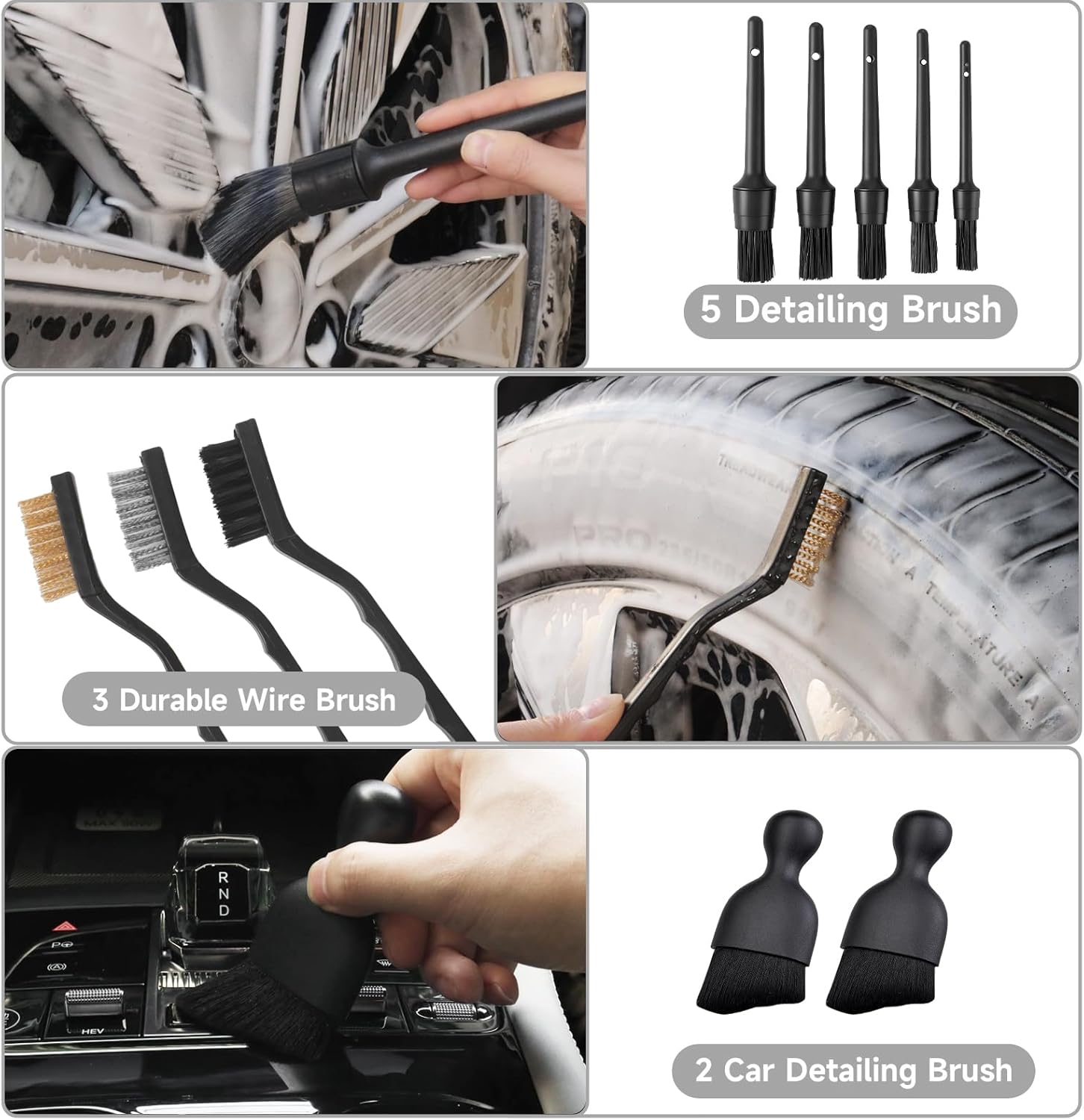 Car Detailing Kit, 36Pcs Profe - Interior Detailing Kit 评论和价格
