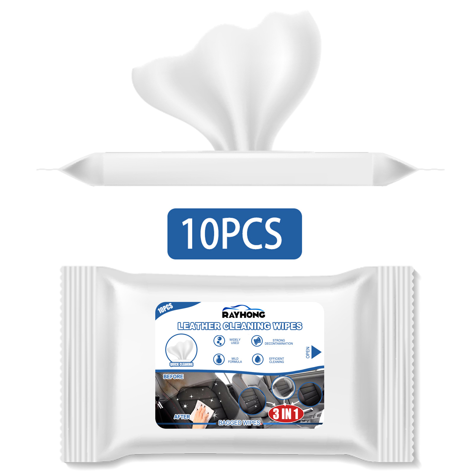 Car Leather Cleaning Wipes, Se - Dirt Brush Interior 评论和价格