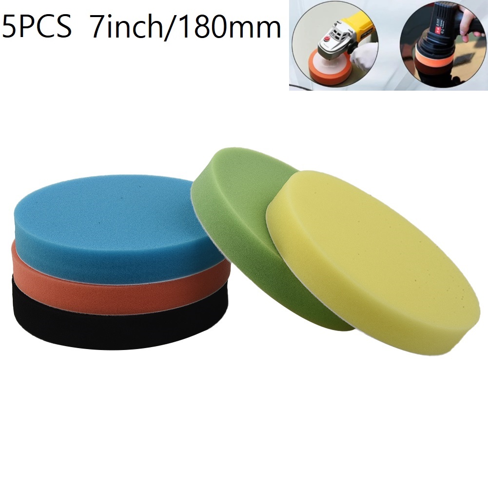 5 Pcs Sponge Polishing Pad 7In - Polish Pad Set Buffer 评论和价格
