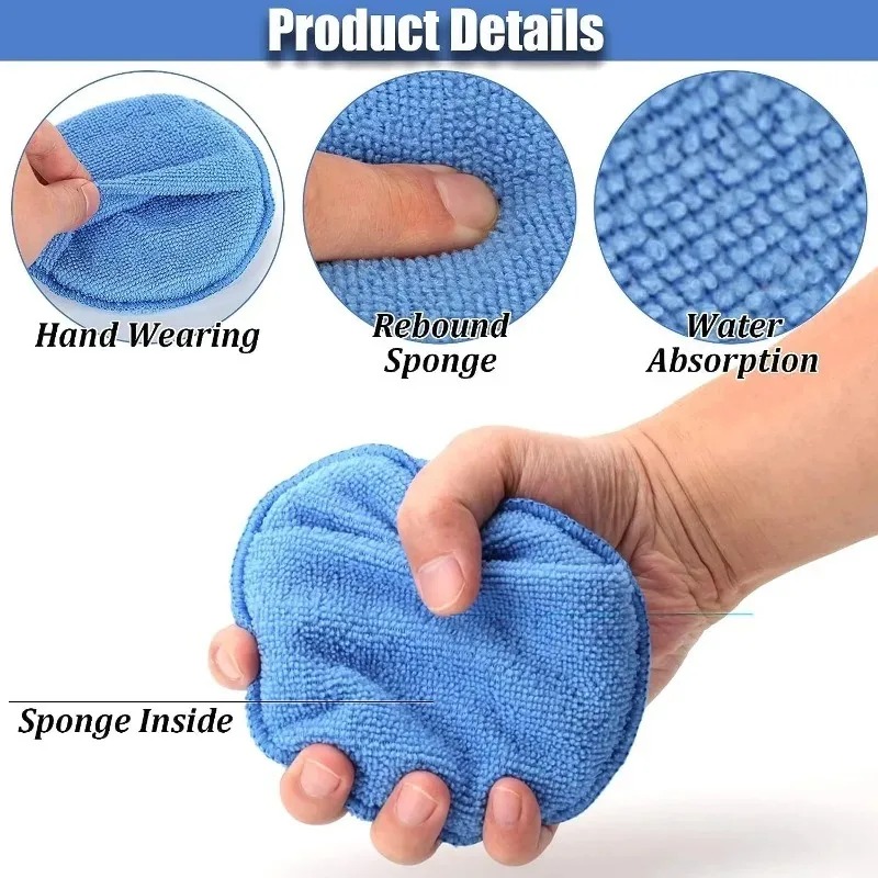 10Pcs Car Detailing Applicator - Wax Applicator Pad 评论和价格