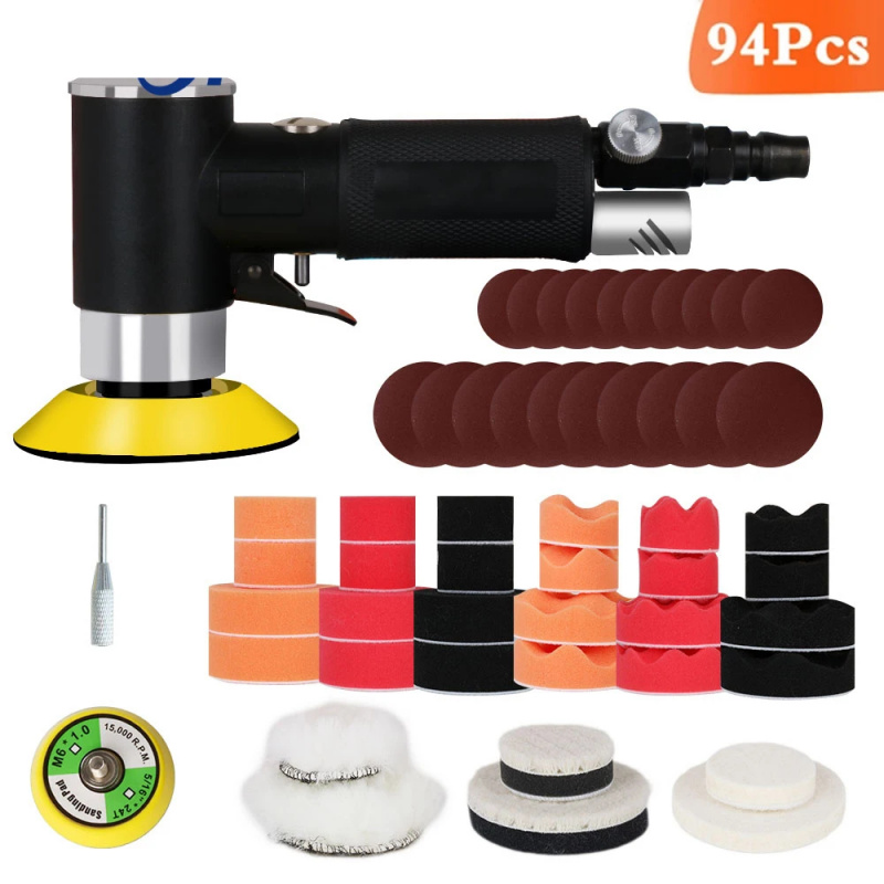 Air Sander Mini Pneumatic Grin - Polish Pad Set Buffer 评论和价格