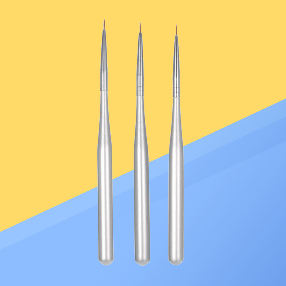 3Pcs Nail Art Liner Pen Set Di - Detailing Brush Set 评论和价格