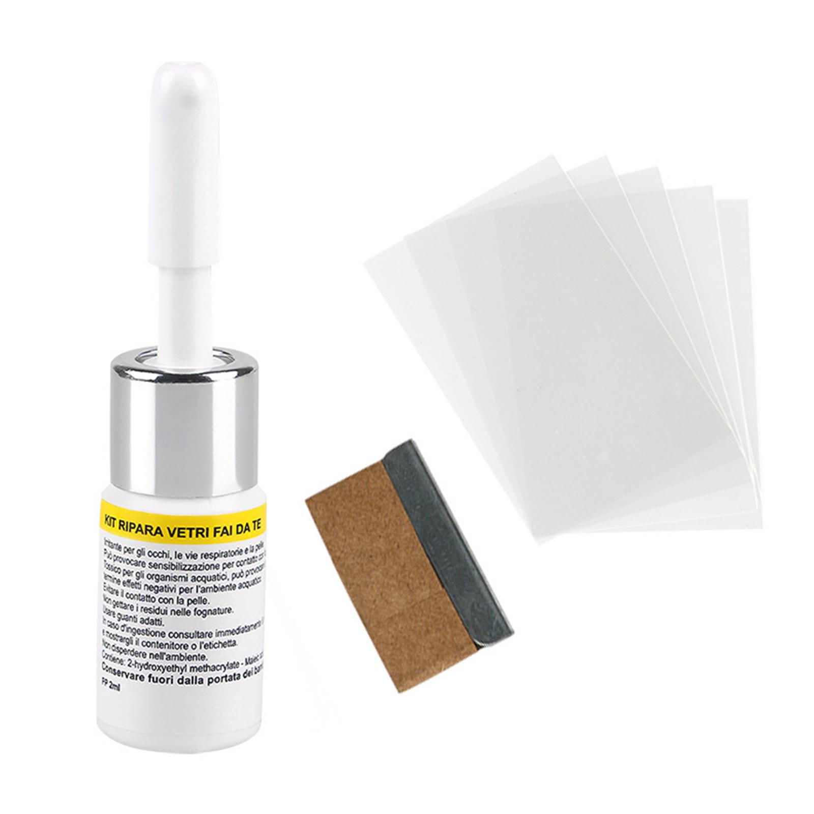 Car Cracked Glass Repair Kit W - Glass Cleaner Streak 评论和价格