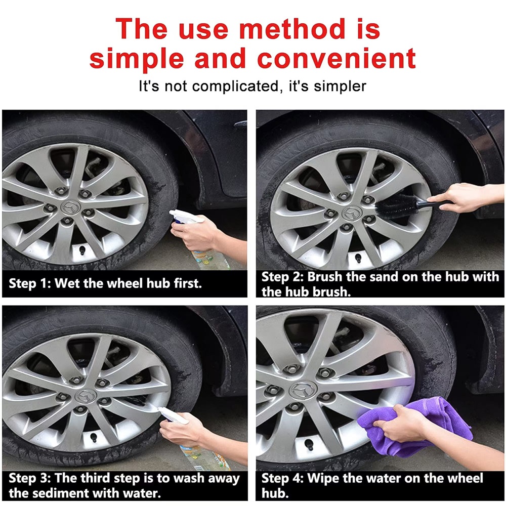 Car Wheel Brush Soft Bristle T - Wheel Cleaner Alloy 评论和价格
