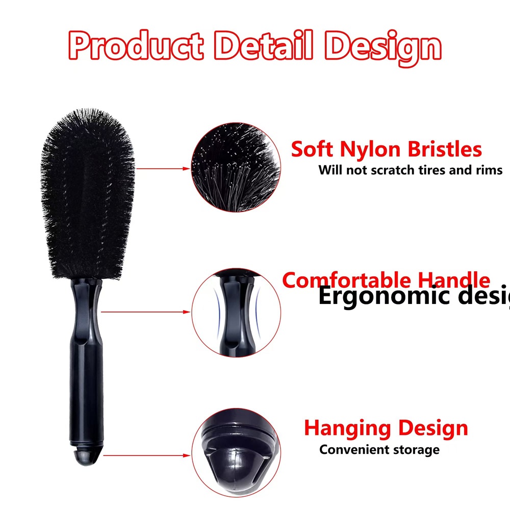 Car Wheel Brush Soft Bristle T - Wheel Cleaner Alloy 评论和价格