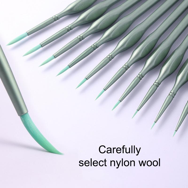 11Pcs Miniature Detail Paint B - Detailing Brush Set 评论和价格