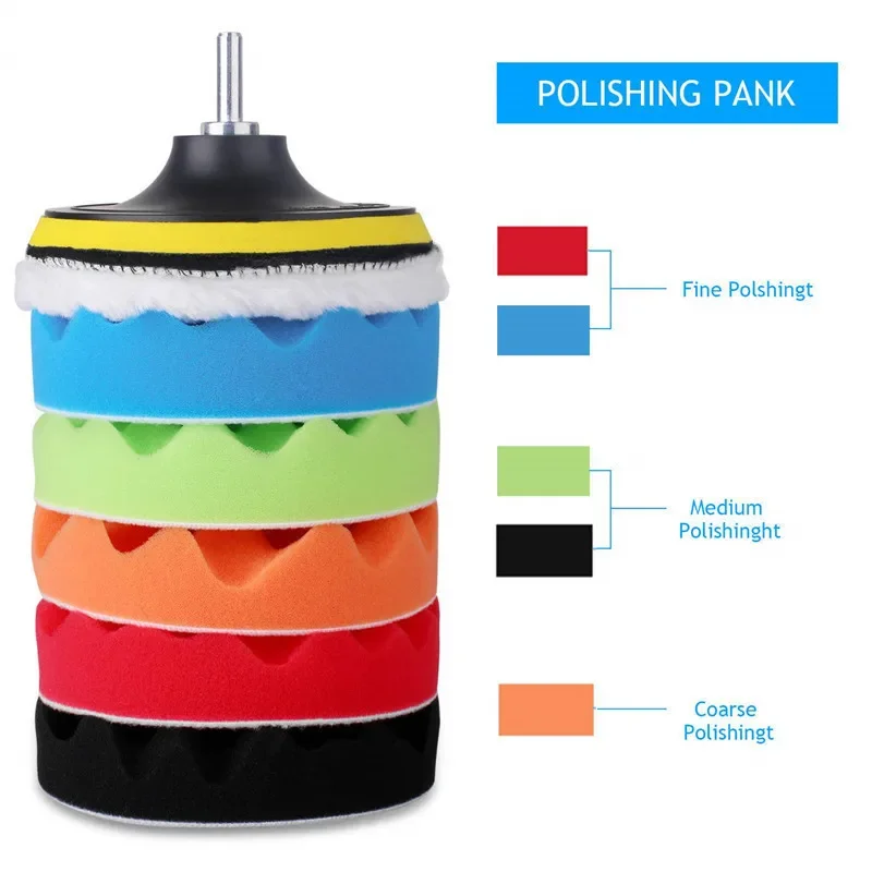 8Pcs Car Polishing Pads Kit 3/ - Polish Pad Set Buffer 评论和价格
