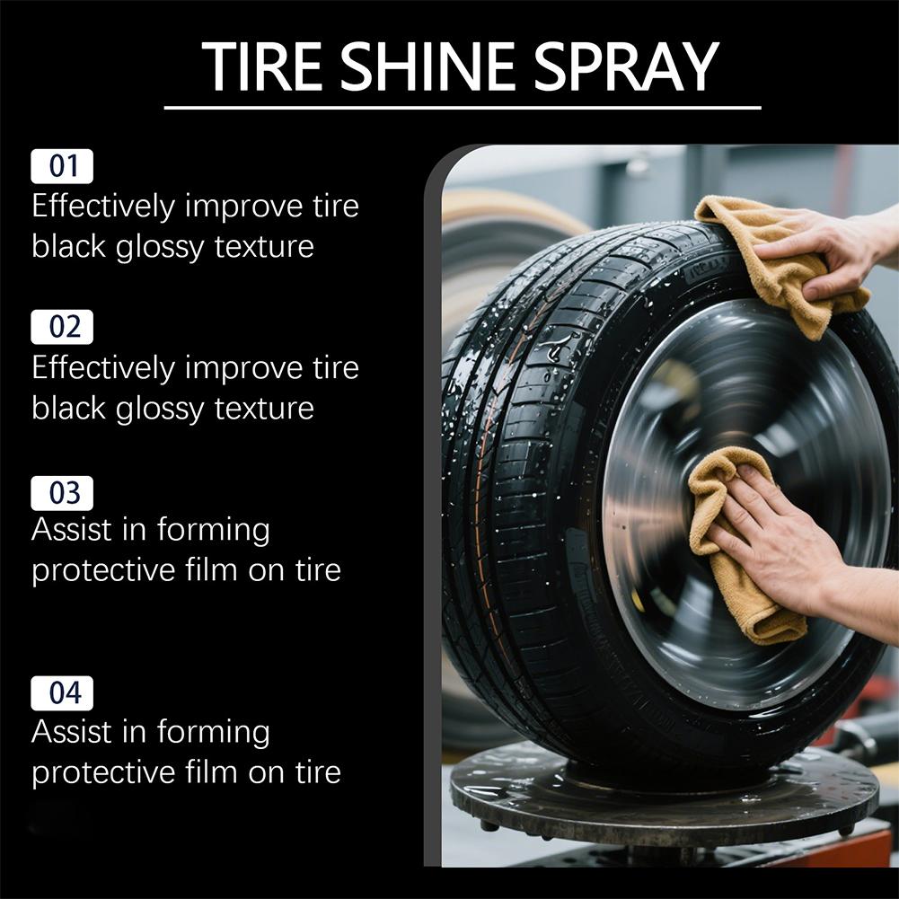Tyre Gloss Tire Coating Spray  - Tire Shine Spray Sealant 评论和价格