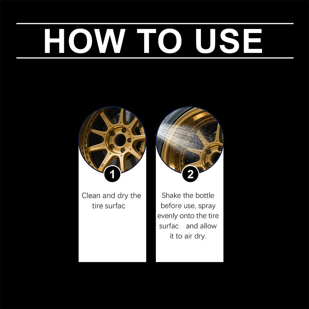 Tyre Gloss Tire Coating Spray  - Tire Shine Spray Sealant 评论和价格