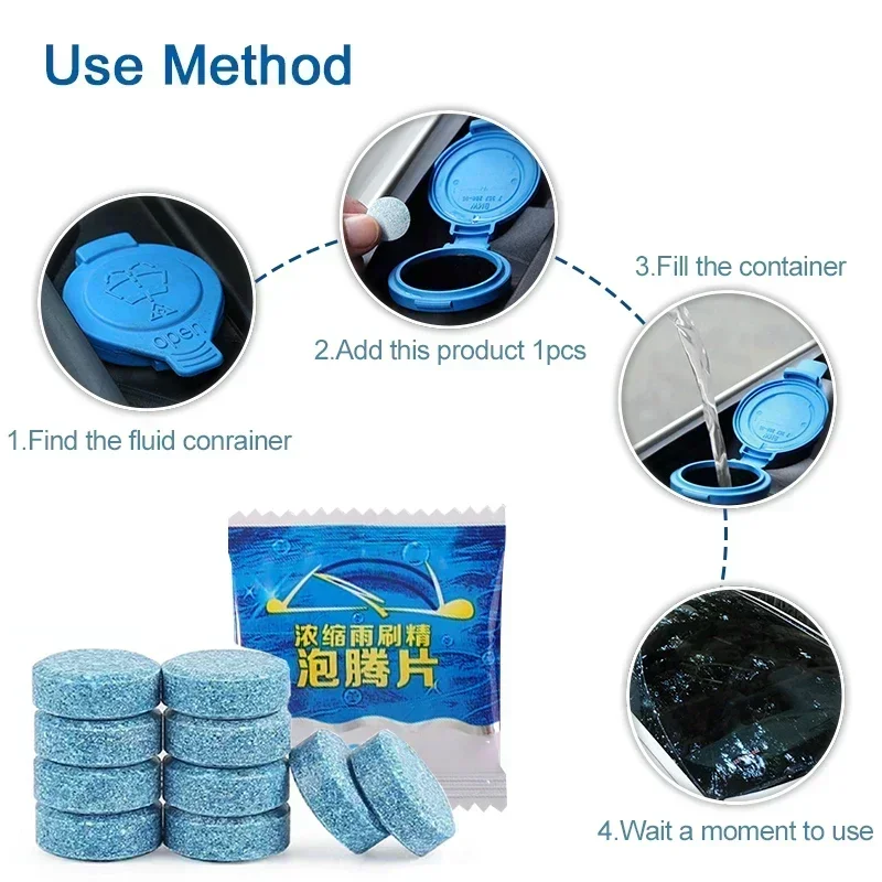 Concentrate Effervescent Car W - Glass Cleaner Streak 评论和价格