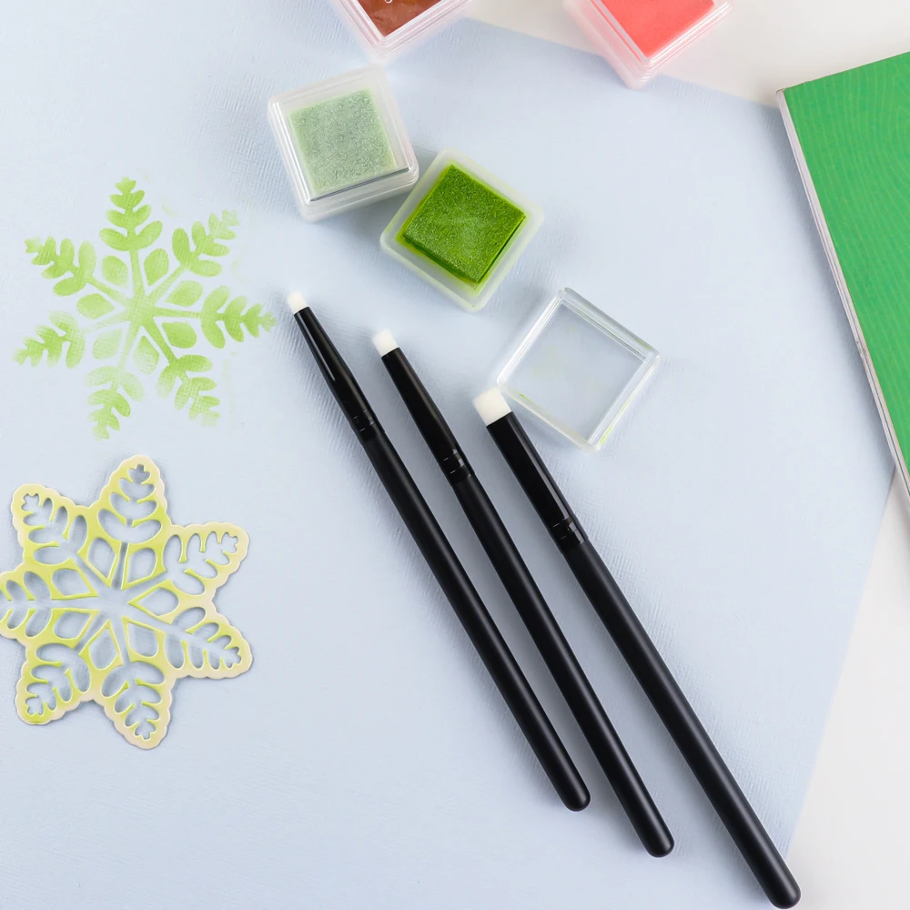 3Pcs/set Flat /angled Detailed - Detailing Brush Set 评论和价格