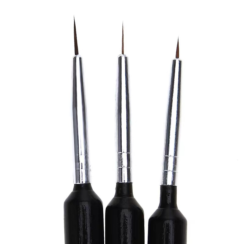 3Pcs Ultra-fine Nail Art Liner - Detailing Brush Set 评论和价格