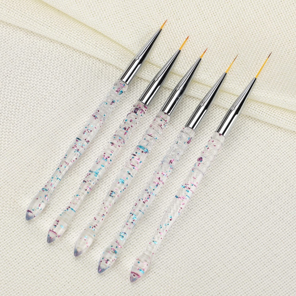 5 Pieces Professional Nail Art - Detailing Brush Set 评论和价格