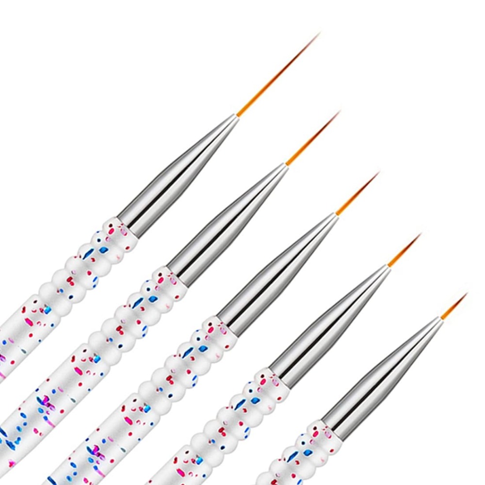5 Pieces Professional Nail Art - Detailing Brush Set 评论和价格