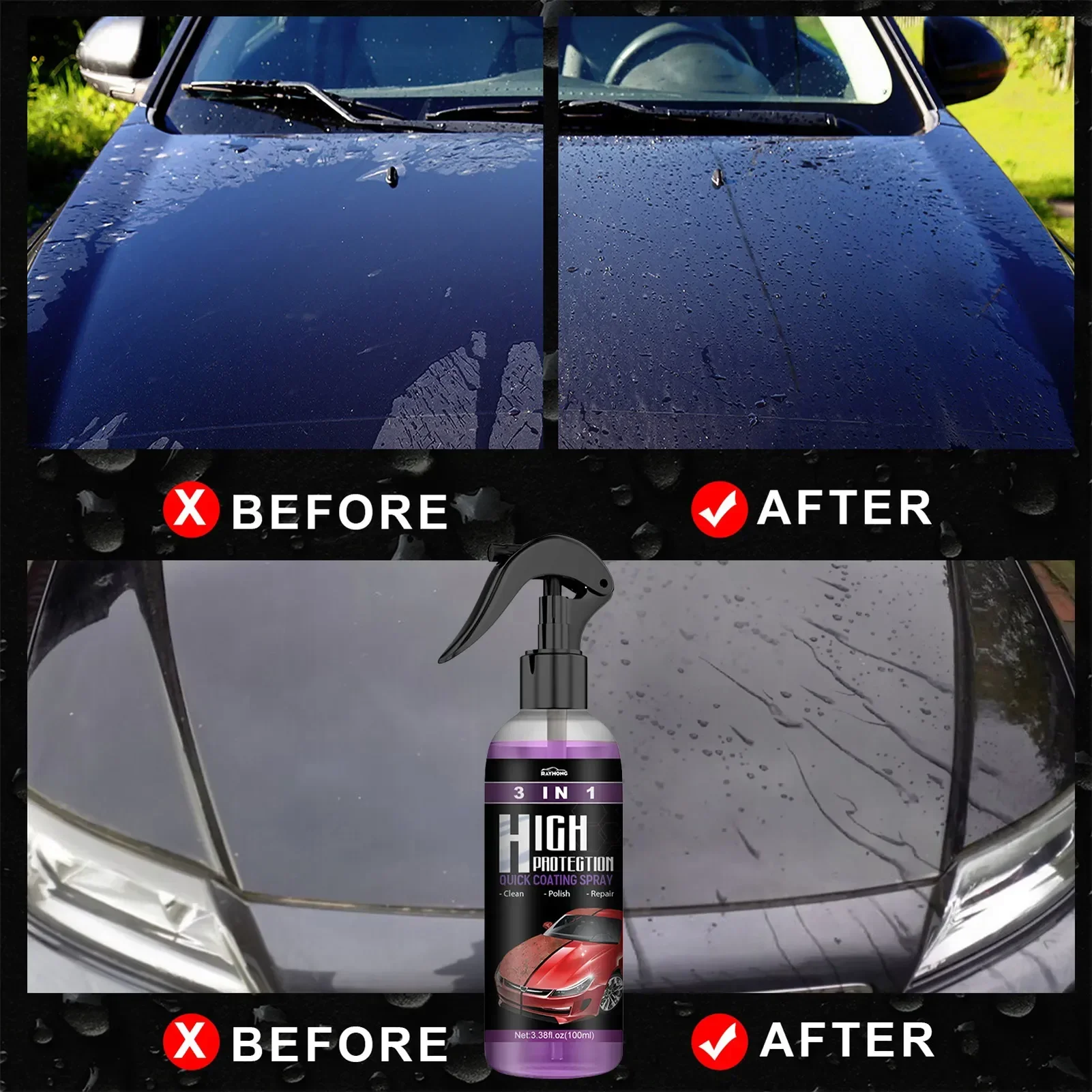 3 in 1 Car Ceramic Liquid Coat - Car Wax Ceramic Coating 评论和价格