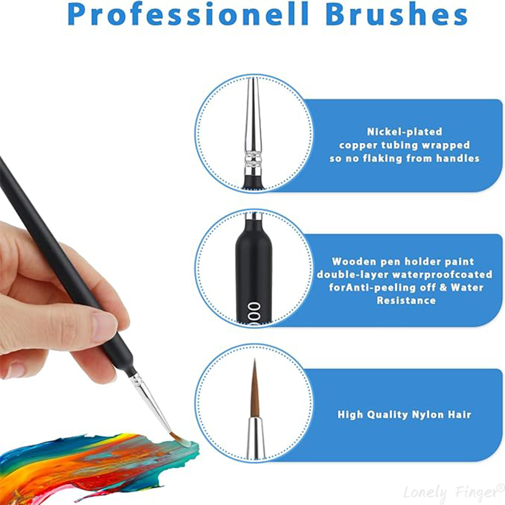 5/11Pcs Paint Brushes Set, Art - Detailing Brush Set 评论和价格