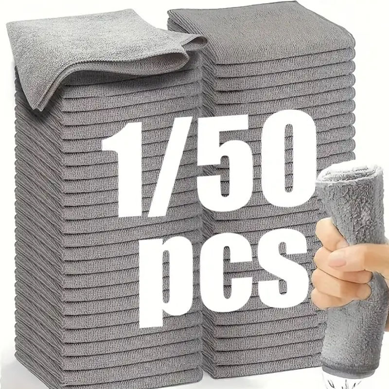 1/50pcs Microfiber Cleaning Cl - Microfiber Towel Detailing 评论和价格