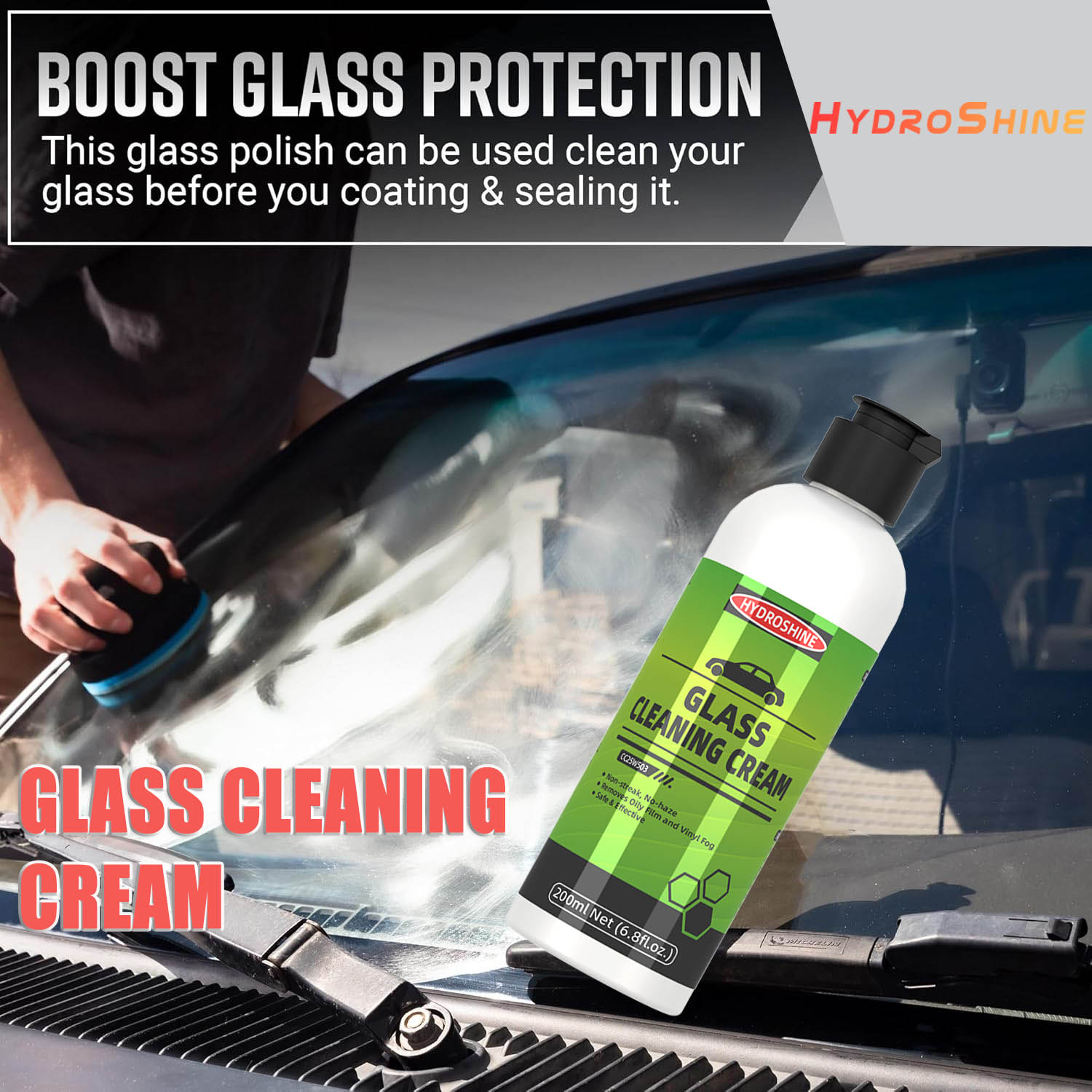 Hydroshine Car Glass Oil Film  - Glass Cleaner Streak 评论和价格