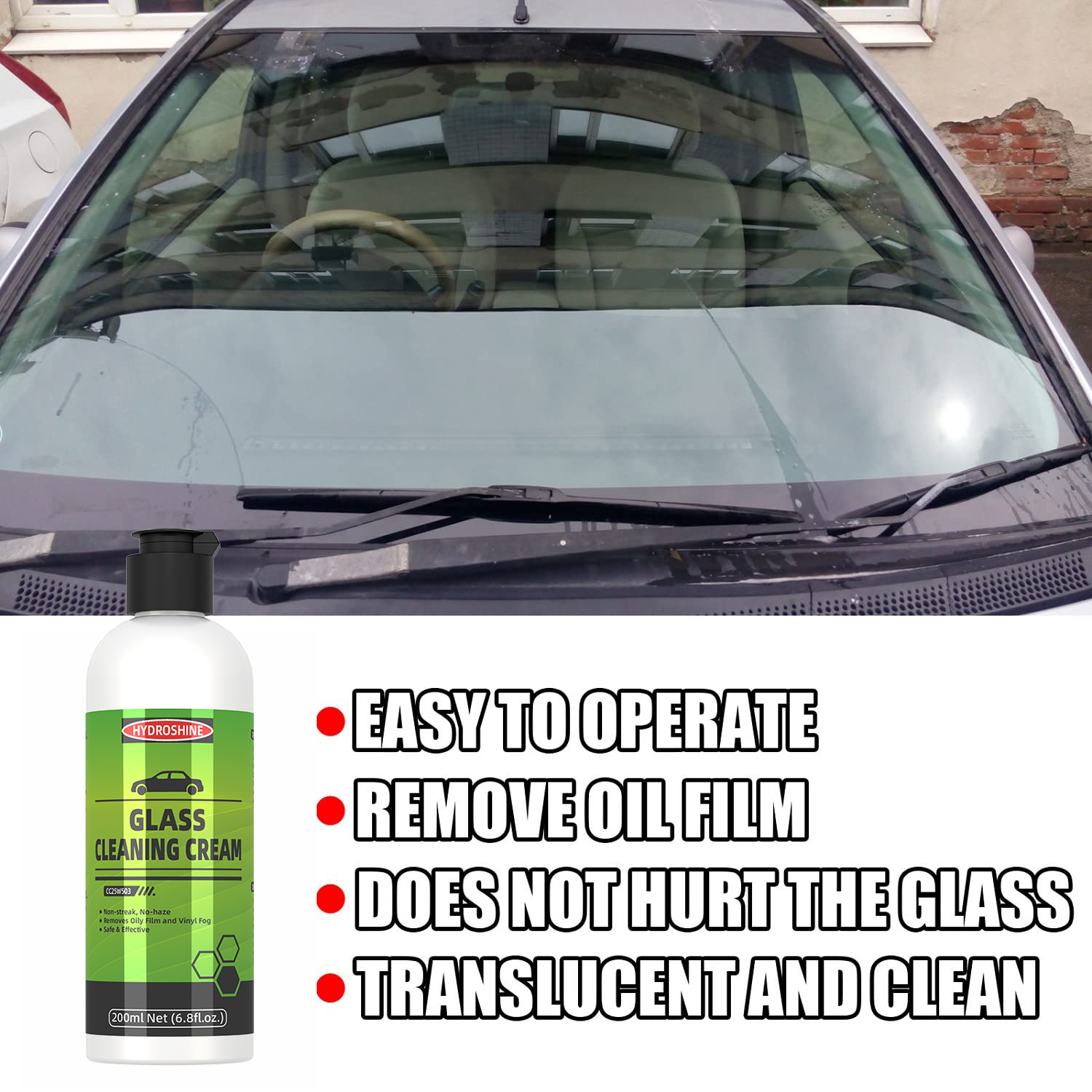 Hydroshine Car Glass Oil Film  - Glass Cleaner Streak 评论和价格