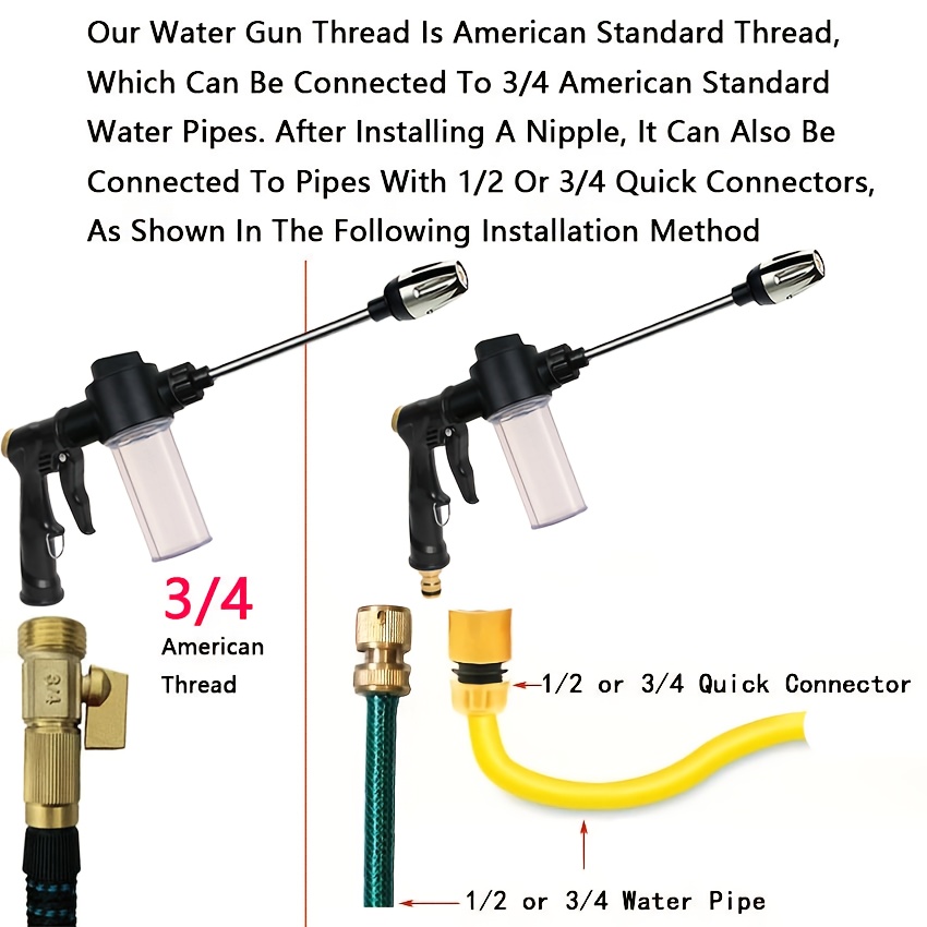 Garden Watering Gun Hose Nozzl - Car Shampoo Ph 评论和价格