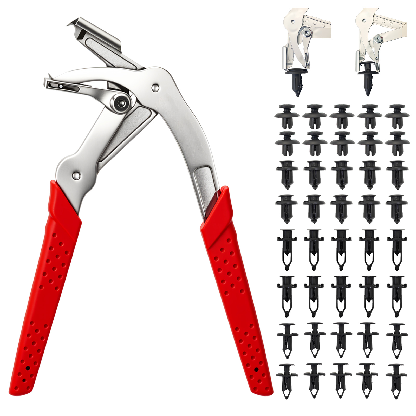 Car Clip Pliers with 40PCS Aut - Trim Restorer Plastic 评论和价格