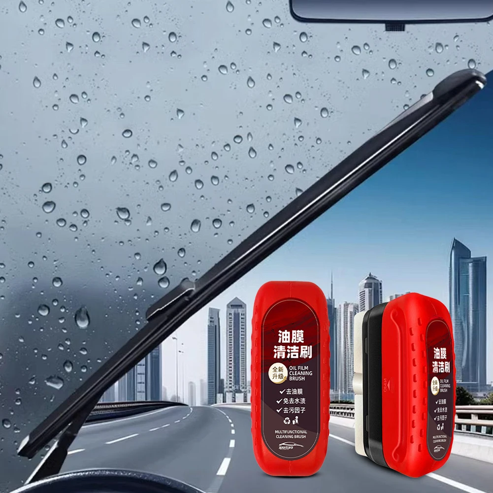 Car Glass Oil Film Remover Aut - Car Cleaning Brush 评论和价格
