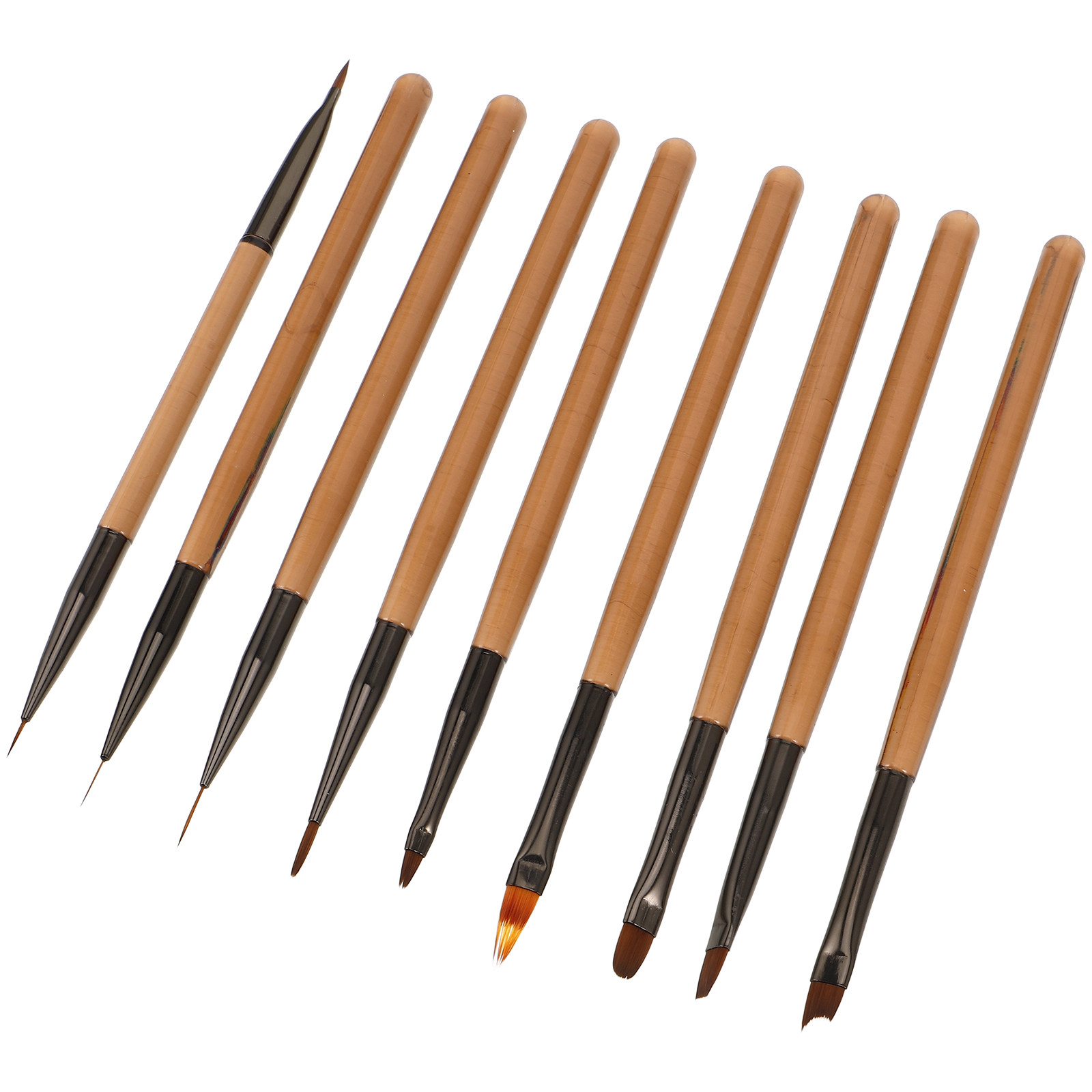 1Set Multifunctional Nail Art  - Detailing Brush Set 评论和价格