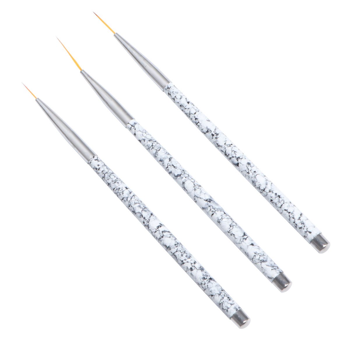 3Pcs Nail Art Liner Brush Set  - Detailing Brush Set 评论和价格